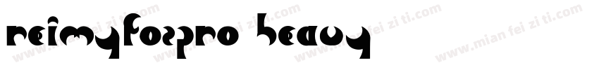 reimyfozpro heavy字体转换